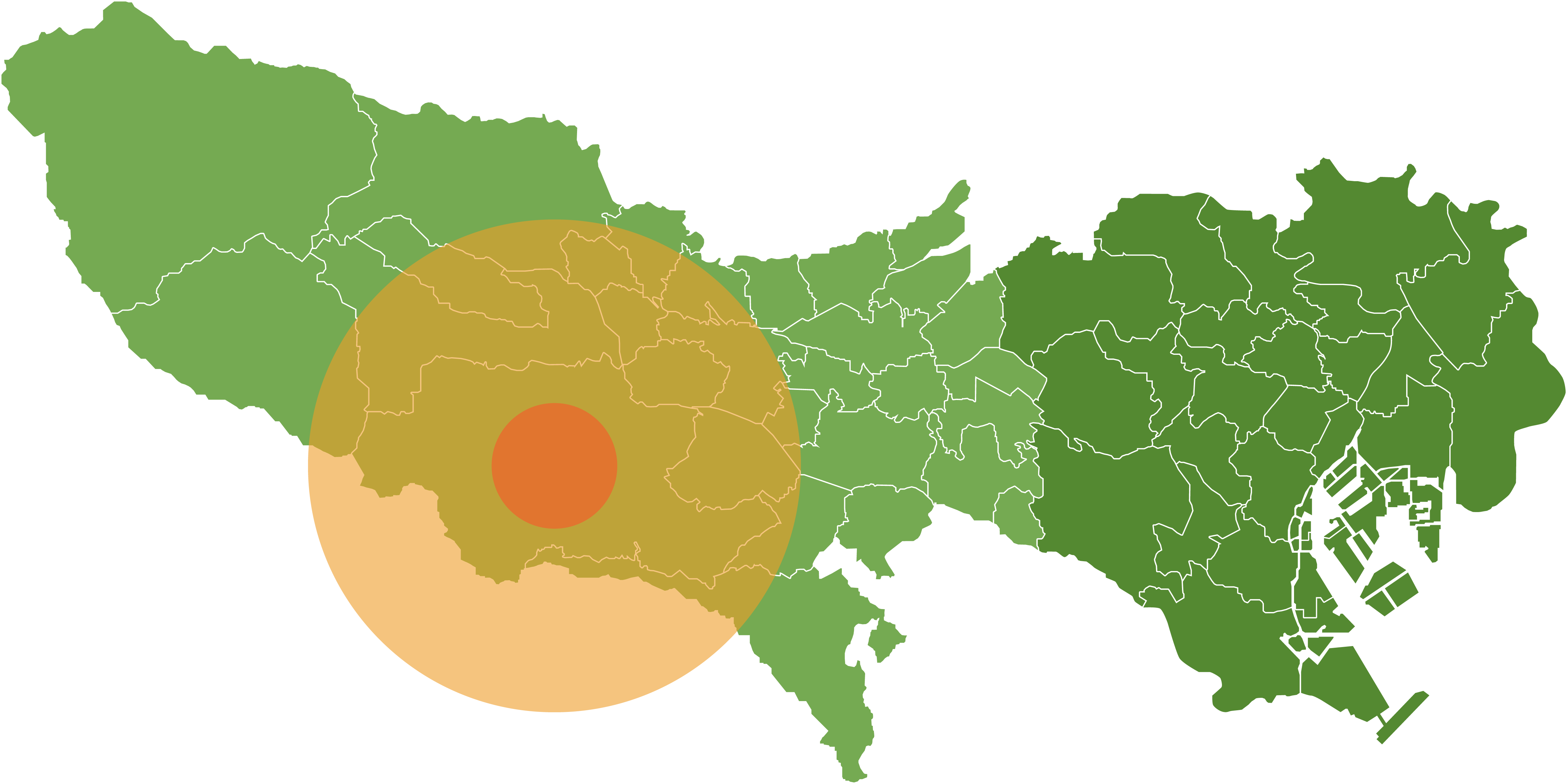 神奈川県・東京都(23区西部、多摩地域)・埼玉県(西武地域)